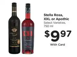 Kroger Stella Rosa, XXL or Apothic offer