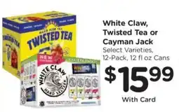 Kroger White Claw Twisted Tea or Cayman Jack offer