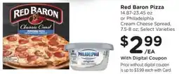Kroger Red Baron Pizza or Philadelphia Cream Cheese Spread offer