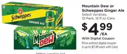 Kroger Mountain Dew or Schweppes Ginger Ale offer