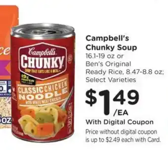 Kroger Campbell's Chunky Soup offer