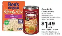 Kroger Campbell's Chunky Soup offer
