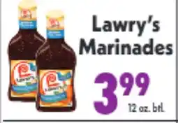 Marino's Supermarket Lawry's Marinades offer