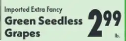 Marino's Supermarket Green Seedless Grapes offer