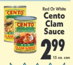 Marino's Supermarket Red Or White Cento Clam Sauce offer