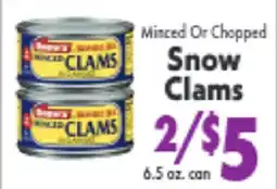 Marino's Supermarket Minced Or Chopped Snow Clams offer