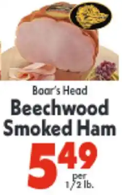 Marino's Supermarket Boar's Head Beechwood Smoked Ham offer