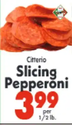 Marino's Supermarket Citterio Slicing Pepperoni offer