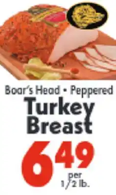 Marino's Supermarket Boar's Head • Peppered Turkey Breast offer