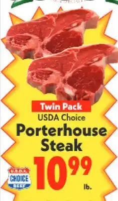 Marino's Supermarket USDA Choice Porterhouse Steak offer