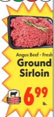 Marino's Supermarket Angus Beef • Fresh Ground Sirloin offer