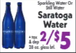 Marino's Supermarket Saratoga Water offer