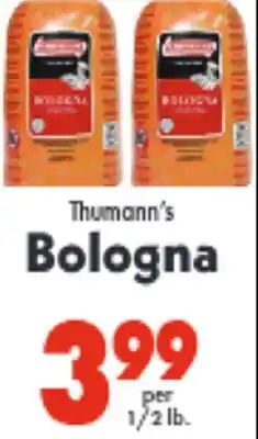 Marino's Supermarket Thumann's Bologna offer