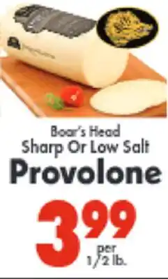 Marino's Supermarket Boar's Head Sharp Or Low Salt Provolone offer