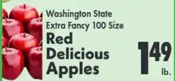 Marino's Supermarket Washington State Extra Fancy 100 Size Red Delicious Apples offer