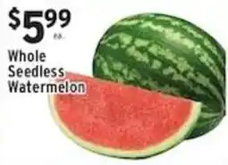 Met Foodmarkets Whole Seedless Watermelon offer