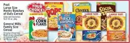 Met Foodmarkets General Mills Family Size Cereal offer