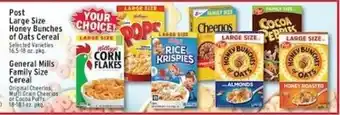 General Mills Family Size Cereal