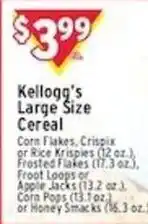Met Foodmarkets Kellogg's large size cereal offer