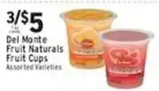 Met Foodmarkets Del Monte Fruit Naturals Fruit Cups offer