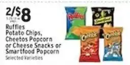 Met Foodmarkets Ruffles Potato Chips, Cheetos Popcorn or Cheese Snacks or Smartfood Popcorn offer