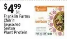 Met Foodmarkets Franklin Farms Chik'n Seasoned Seitan Protein offer