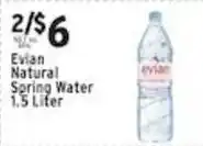 Met Foodmarkets Evian natural spring water offer