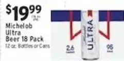 Met Foodmarkets Michelob Ultra Beer offer