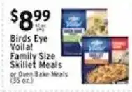 Met Foodmarkets Birds Eye Volial Family Size Skillet Meals or Oven Bake Meals offer