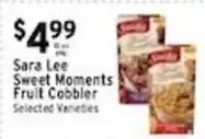 Met Foodmarkets Sara Lee Sweet Moments Fruit Cobbler offer