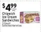 Met Foodmarkets Chipwich Ice Cream Sandwiches offer