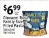 Met Foodmarkets Giovanni Rana Family Size Filled Pasta offer