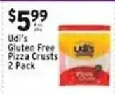 Met Foodmarkets Udi's Gluten Free Pizza Crusts offer