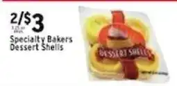 Met Foodmarkets Specialty Bakers Dessert Shells offer