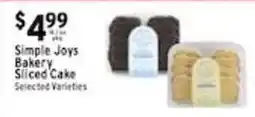 Met Foodmarkets Simple Joys Bakery Sliced Cake offer