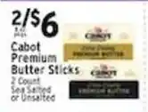 Met Foodmarkets Cabot Premium Butter Sticks offer