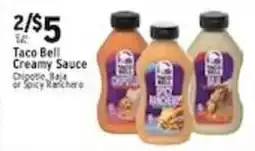Met Foodmarkets Taco Bell Creamy Sauce offer