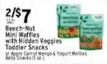 Met Foodmarkets Beech-Nut Mini Waffles with Hidden Veggies Toddler Snacks offer