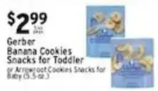 Met Foodmarkets Gerber banana cookies snacks for toddler offer