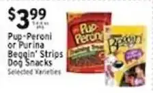 Met Foodmarkets Pup-Peroni or Purina Beggin' Strips Dog Snacks offer