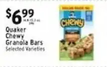 Met Foodmarkets Quaker chewy granola bars offer