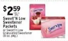 Met Foodmarkets Sweet'n Low Sweetener Packets or Sweet'n Low Granulated Sweetener offer