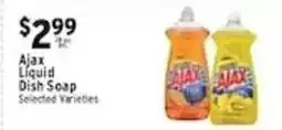 Met Foodmarkets Ajax liquid dish soap offer