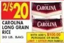 Compare Foods Carolina long grain rice offer