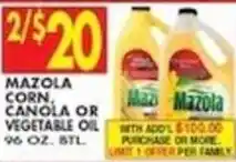 Compare Foods Mazola corn, canola or vegetable oil offer