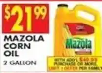Compare Foods Mazola corn oil offer