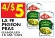 Compare Foods La Fe pigeon peas offer
