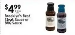 Met Foodmarkets Brooklyn's Best Steak Sauce or BBQ Sauce offer