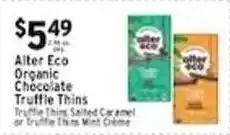 Met Foodmarkets Alter Eco Organic Chocolate Truffle Thins offer