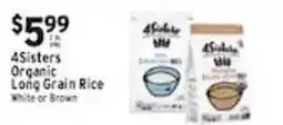 Met Foodmarkets 4sisters organic long grain rice offer